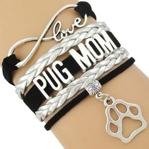 Pug Mom Bracelet - Great Christmas Gift!
